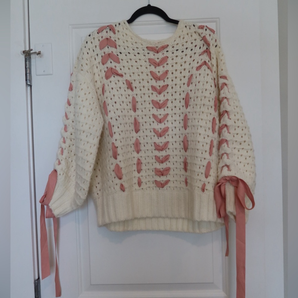 🌸🎀For Love and Lemons Laurel Oversized Sweater - Picture 2 of 4